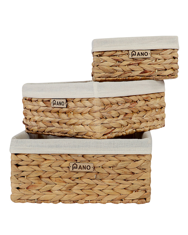 Venice Water Hyacinth Storage Basket - Pano Pano
