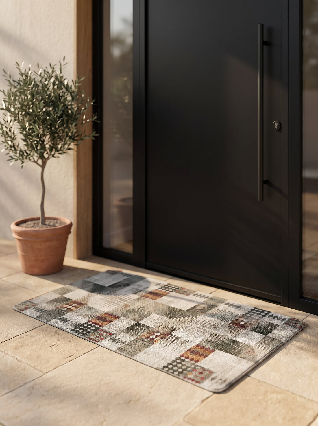 Aztec Anti-Skid PVC Out Door Mat-Pano