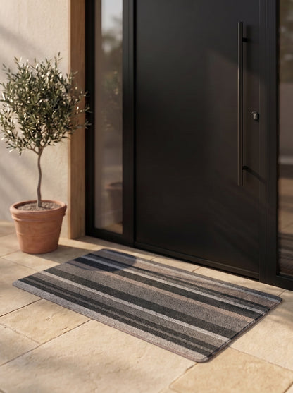 Linea Brown Anti-Skid Outdoor Mat -Pano