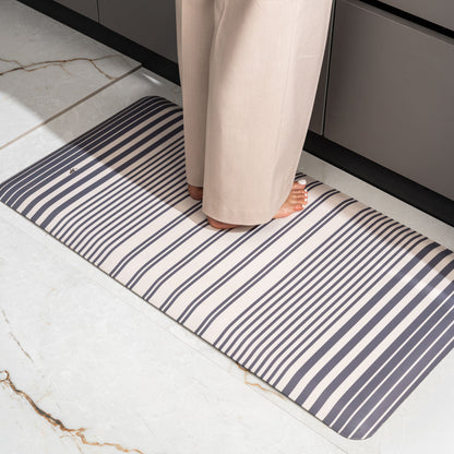 Zest Anti Fatigue Anti Slip Kitchen Mat Grey/White - Pano