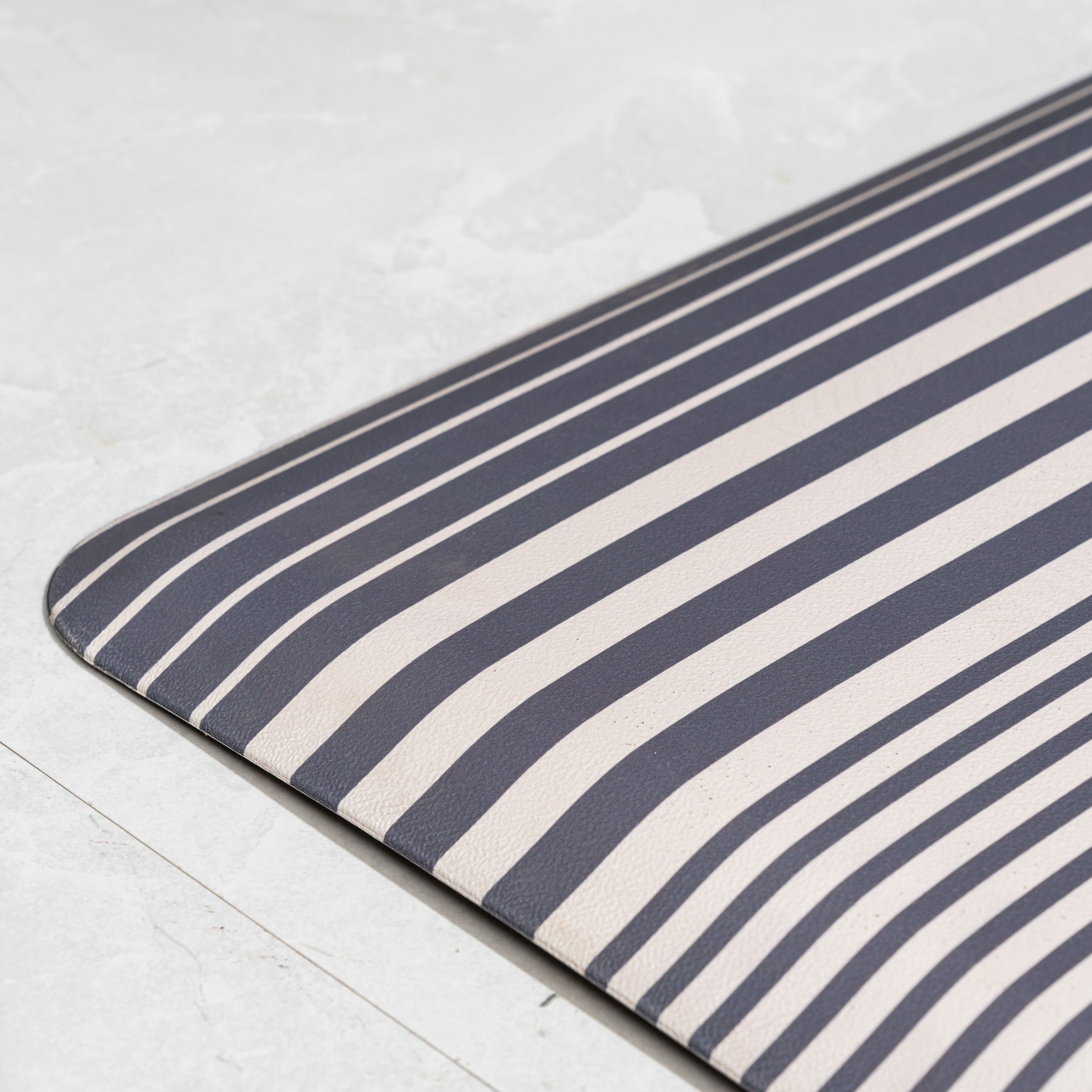 Zest Anti Fatigue Anti Slip Kitchen Mat Grey/White - Pano