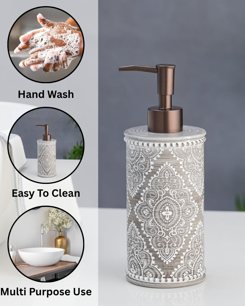 Exclusive Polyresin Soap Dispenser for Handwash for Bathroom Graphite - Pano