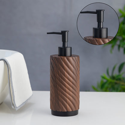 Exclusive Polyresin Soap Dispenser for Handwash for Bathroom Wood - Pano