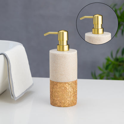 Exclusive Polyresin Soap Dispenser for Handwash for Bathroom Antique Gold - Pano