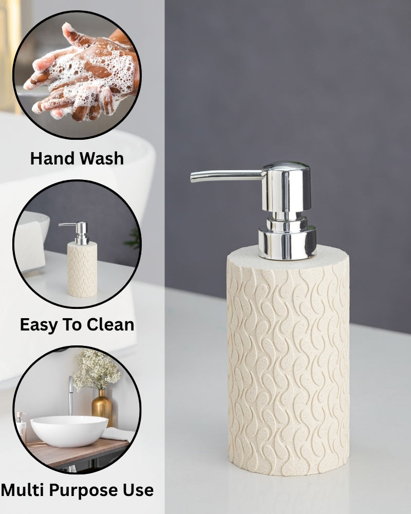 Exclusive Polyresin Soap Dispenser for Handwash for Bathroom Sand - Pano