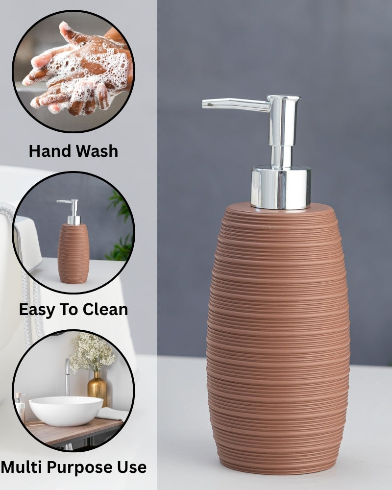 Exclusive Polyresin Soap Dispenser for Handwash for Bathroom Rusty - Pano