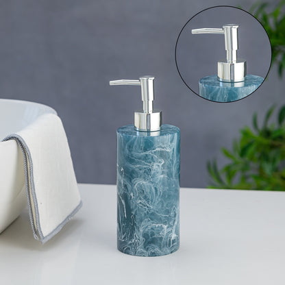 Exclusive Polyresin Soap Dispenser for Handwash for Bathroom Ocean Marble - Pano
