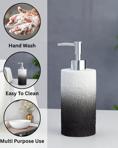 Exclusive Polyresin Soap Dispenser for Handwash for Bathroom Black &amp; White - Pano
