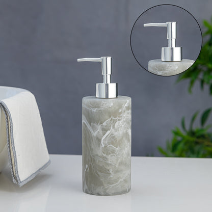 Exclusive Polyresin Soap Dispenser for Handwash for Bathroom Grey Marble - Pano