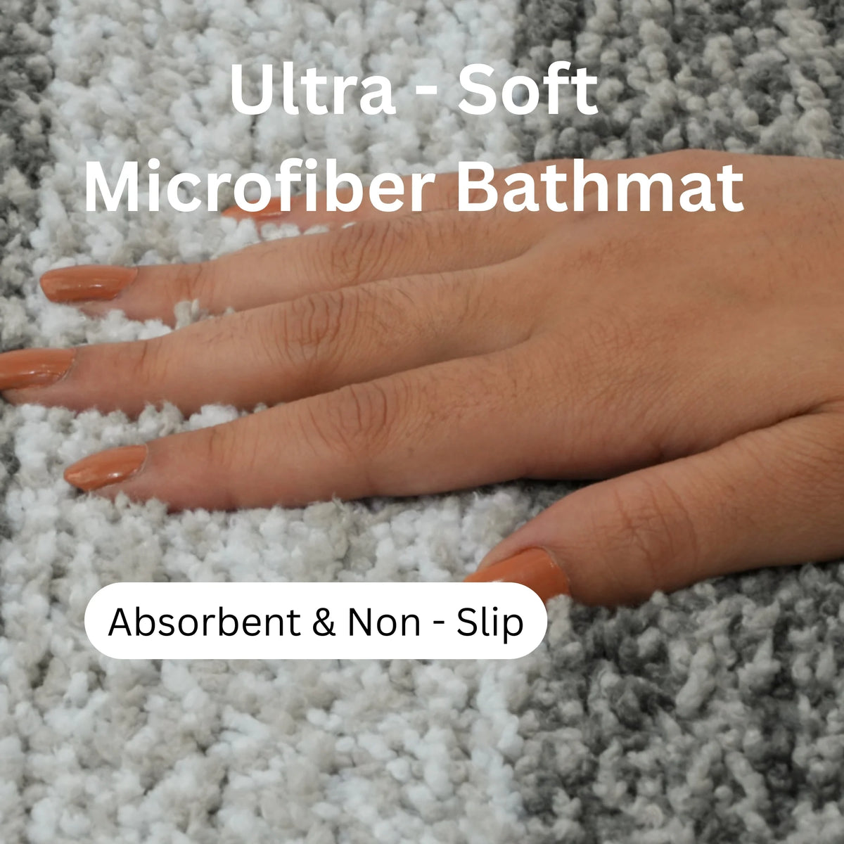 Textured Anti Skid Grey Bathmat - Pano