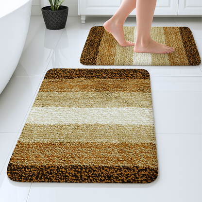 Textured Anti Skid Brown Bathmat