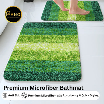 Textured Anti Skid Green Bathmat - Pano