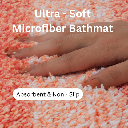 Textured Anti Skid Red Bathmat- Pano