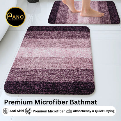 Textured Anti Skid Purple Bathmat - Pano