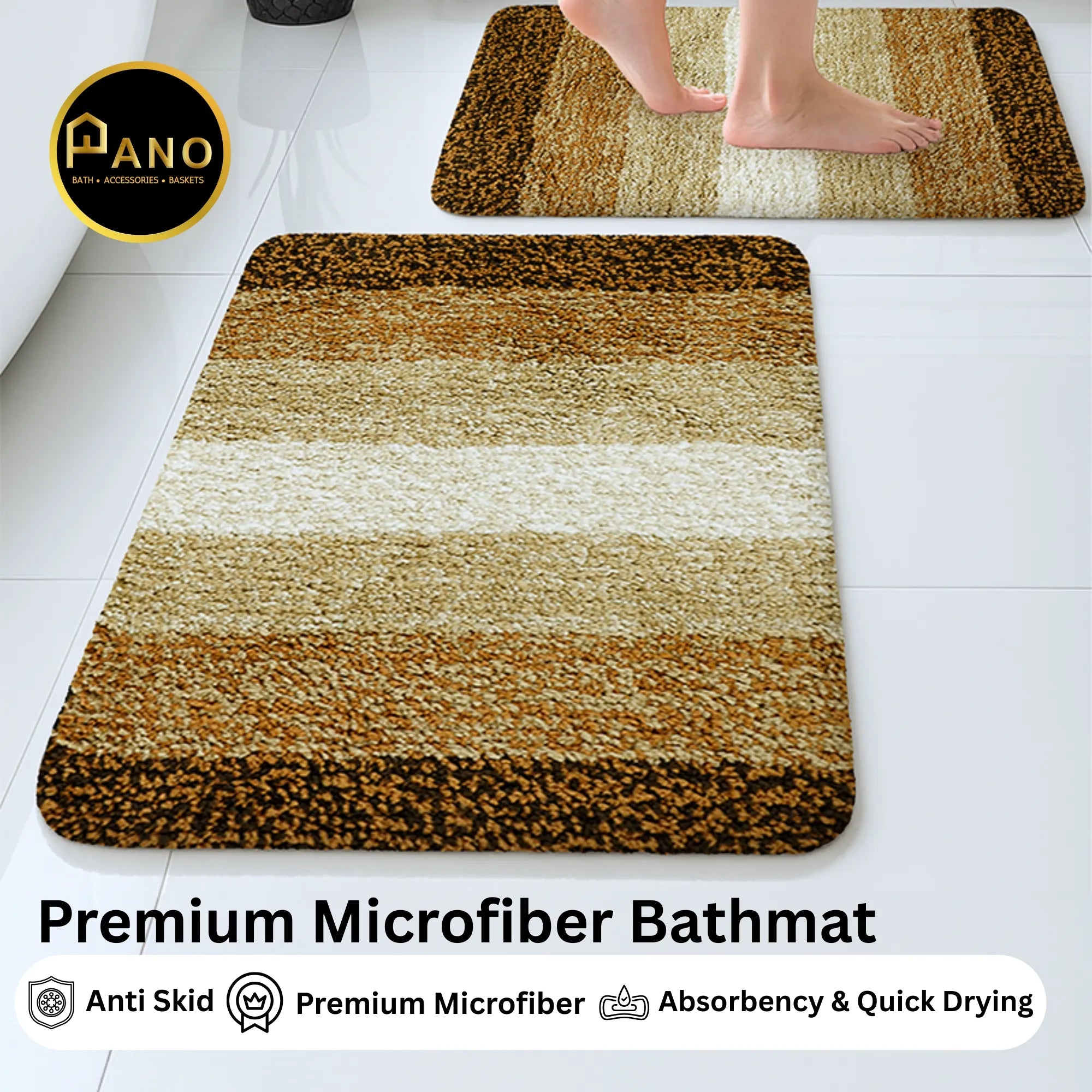 Textured Anti Skid Bathmat - Pano