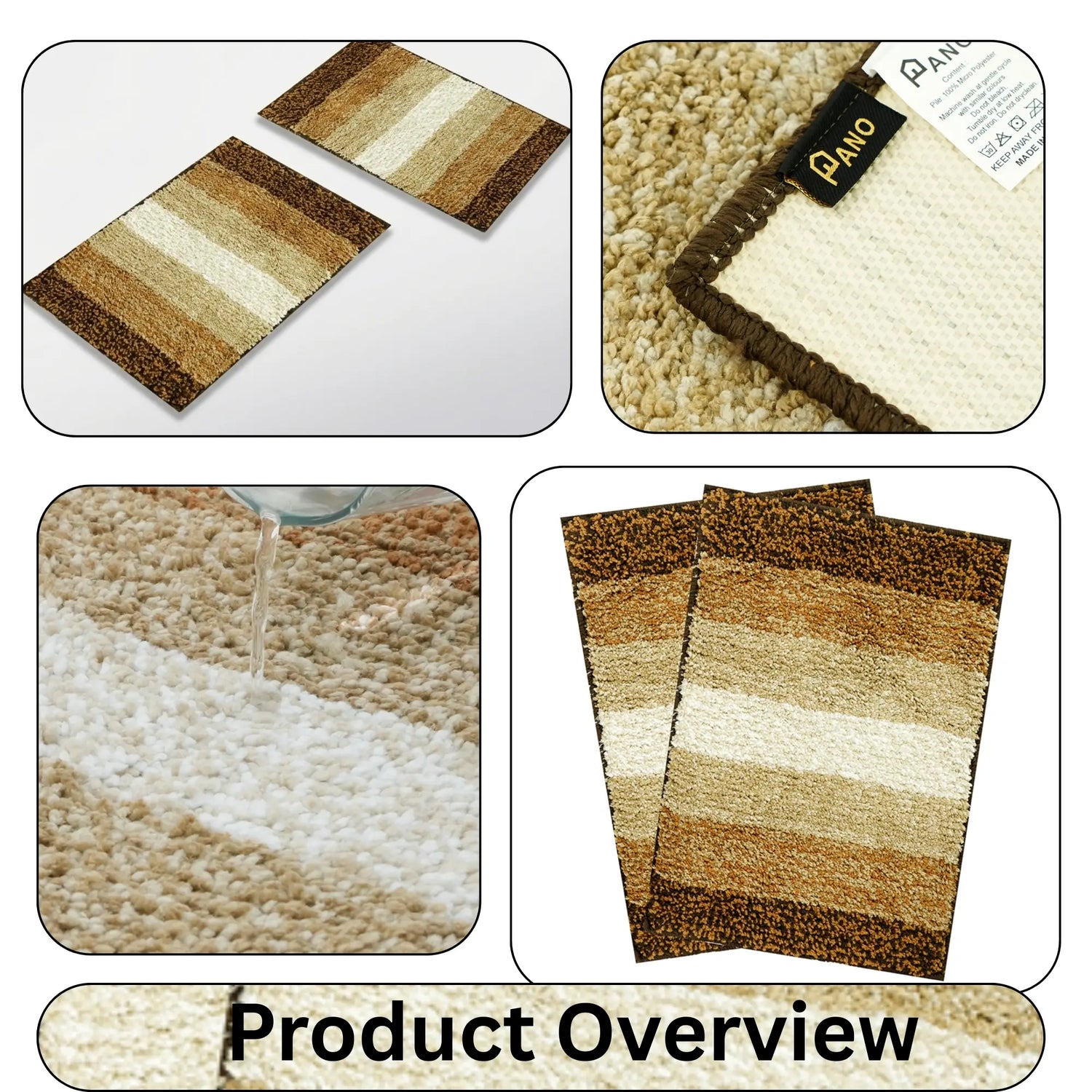Textured Anti Skid Bathmat - Pano