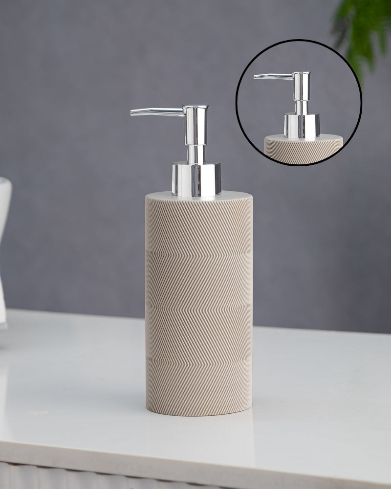 Exclusive Polyresin Soap Dispenser for Handwash for Bathroom Beige 1227 - Pano