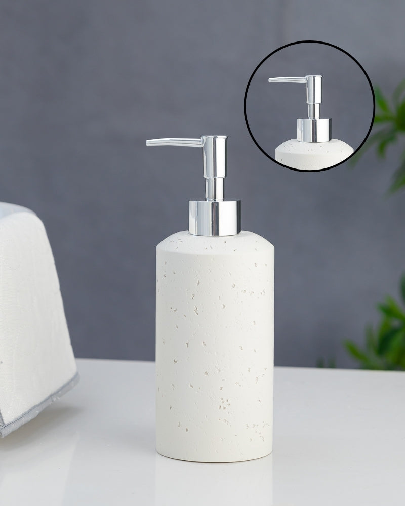 Exclusive Polyresin Soap Dispenser for Handwash for Bathroom Off White - Pano
